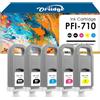 Oritdge PFI-710 PFI710 - Cartuccia d'inchiostro per Canon PFI-710 PFI-710MBK PFI-710BK PFI-710C PFI-710M PFI-710Y compatibile con Canon imagePROGRAF TX-2000 TX-2100 TX-3000 TX-310 X-4000 TX-4100