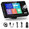 Ezonetronics Adattatore DAB+ per autoradio, adattatore DAB stereo con display LCD da 2,8 pollici, trasmettitore FM Plug & Play con vivavoce Bluetooth e riproduzione di musica, ricevitore DAB portatile con Aux-In