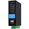 Waveshare RS232 RS485 To RJ45 Ethernet Serial Server Dual Channels Independent Operation Dual Ethernet Ports Common Network Ports Module Bi-Directional Transparent Transmission