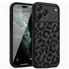 LEHEHE Custodia per iPhone 17 Pro Max compatibile con MagSafe, cover magnetica con motivo leopardato nero guscio antiurto con bumper TPU morbido e retro PC rigido custodia protettiva