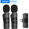BOYA BY-V Mini microfono lavalier wireless professionale per iPhone iPad Android Trasmissione in diretta Registrazione di giochi Intervista Vlog