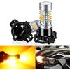 SAARMAT 2 pezzi PY24W LED Canbus No Hyper Flash PY24W 5200 5200s 12190NA PY24WNA Lampadine di segnalazione a LED Senza errori Ambra Giallo