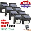 XIWANGFIRE 6/30 LED Luce solare Sensore di movimento PIR Lampada da parete Lampada solare per esterni Impermeabile Luce solare ad energia solare Lampione stradale Decorazioni da giardino