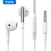 TOPK auricolare In-Ear controllo del Volume con microfono Jack da 3.5mm universale per iPhone Android