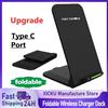 XIKCU Base di Ricarica Wireless per iPhone 17 16 15 14 13 12 Pro Samsung Xiaomi, Caricabatterie a Induzione Veloce, Stazione di Ricarica