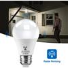 Gyarfas Lampadina notturna a LED con rilevamento radar a microonde 220V E27 12W Lampada a induzione di movimento radar Radar/sensori di luce integrati per scale