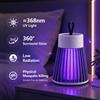 NONE Lampada Antizanzare 2-in-1 USB, Trappola Elettrica per Insetti con Luce Notturna LED per Camera da Letto, Campeggio, Vespe, Zanzare e Mosche