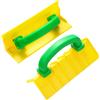 NONE Strumenti per lucidare le pareti Lucidatore Levigatrice manuale in ABS Cazzuola angolare con manico Strumento angolare per cartongesso per parete,Giallo