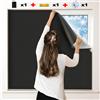 NONE 100 Blackout dark House Blackout Window Privacy Film Tint Anti Look Cover Glass Window Cloth adesivi per auto Light Block Sticker Pellicola Oscurante al 100% per Finestre Casa, Anti-Sguardo, Copertura