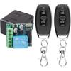 Szaoju Interruttore Relè Wireless RF 433Mhz DC 5-30V 5V 12V 24V, Modulo Ricevitore 1CH per LED, Serratura Elettromagnetica, Fai-da-Te
