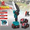 ONEVAN Sega a catena elettrica da 6 pollici senza spazzole Sega portatile a batteria Sega da giardino per legna Motosega da taglio Utensile elettrico per batteria 21V 18V