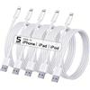 LAIHONEN 3PCS 5PCS MFi Certificato USB a Lightning Cavo TPE Cavo di Ricarica Veloce sfor iPhone14 13 12 11Pro X 8 per iPad Bianco 1M 2M 3M