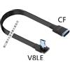 5CM-3M 90 Angolo Tipo-C Femmina a Micro B Mini Tipo-c Micro USB SU e Giù e Sinistra e Destra Maschio Caricatore USB Cavo dati adattatore