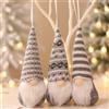 NONE Set di 3 gnomo rosa senza volto di Natale, ornamenti di Babbo Natale, albero di Natale, decorazione per bambole appese per regali pendenti per la casa, decorazioni natalizie