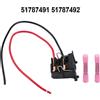 NIGHTKIST Lampada a fascio basso Portalampada Portalampada 51787491 51787492 Per lampadina alogena H7 per Fiat 500 Per Abarth 595