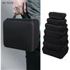 NONE 1 pezzo di custodia rigida in EVA borsa da viaggio portatile con cerniera strumenti di riparazione multipli borsa custodia protettiva antigraffio per esterni