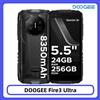 DOOGEE Fire 3 Telefono Ultra Robusto 5.5 "HD+ Display 24GB 256GB 8350mAh Batteria UNISOC T7200 16MP + 20MP NFC Android15 Smartphone