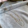 imixlot Collana a catena lunga maglione color oro argento di nuova moda per le donne Gioielli da festa Fascino sul collo Accessori regalo all'ingrosso