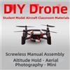 NONE Mini DM002 Modello Aereo Multistile, Quadricottero in Plastica, Giocattolo da Assemblare, Accessori per Aeromobili, Parti per Velivoli Telecomandati