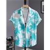 NONE Camicia Estiva 2026 Hawaiana da Uomo alla Moda Stampata Vintage Divertente Casual ad Asciugatura Rapida