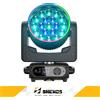 SHEHDS NUOVA Luce a Testa Mobile LED Beam Wash 19x15W 4in1 Zoom RGBW con Anello, Alta Luminosità, per Feste, DJ, Discoteche, Matrimoni, DMX, Basso Rumore