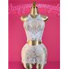 NONE 1 Set Sexy Copricostume Donna in Rete, Abito Bodycon Scavato Trasparente con Nappe, Senza Bikini, Abbigliamento da Spiaggia DS041