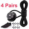 NONE 1/4 Paia di Chiusure per Scarpe Senza Lacci con Fibbie Rotanti per Scarpe Sportive e da Outdoor, Design Unisex a Regolazione Rapida, Accessori per Scarpe Preinstallati
