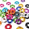 LDQUO ERICS 4-25 pz. Rondelle in Alluminio Anodizzato Colorato M2 M2.5 M3 M4 M5 M6 M8 per Viti a Testa a Bottone ISO7380, Elettronica, Droni, Fai da Te, Guarnizioni
