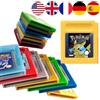 Bandai Cartuccia di Gioco Video Pokémon GBC 16-bit in 5 Lingue, Versioni Rosso, Blu, Cristallo, Oro, Argento, Giallo
