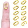 NONE OHINGLT 10 Pezzi Moschettoni a Clip per Ciondoli - Chiusure e Connettori per Collane in Oro 18K, Connettori per Bracciali da Donna