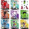 Hot Toys 8 Fogli di Adesivi Puzzle Marvel Avengers Spiderman, Giocattoli Fai-da-Te per Bambini, Decalcomanie per Creare Volti