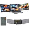 Blackview DCM8 Display LCD Portatile 15,3 pollici 16:10 IPS Ricarica Inversa 100W Plug & Play Triplo Monitor 1920*1200 60Hz per Windows/Mac/Chrome OS e dispositivi mobili