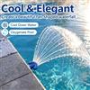 NONE Fontana di Aerazione Universale da 3/4 Pollici per Piscina, Raffreddamento Acqua Calda, Crea Spruzzi a Cascata per Piscine