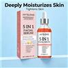 NONE Nuovo Siero Viso 5 in 1 con Acido Ialuronico, Niacinamide e Vitamina C, Illuminante e Idratante, 30ml, per la Cura della Pelle
