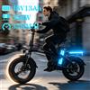 NONE Bicicletta elettrica pieghevole T11 con batteria al litio per adulti, 14 pollici, 400W, 48V, 13AH, telaio in acciaio ad alto tenore di carbonio, bici elettrica pieghevole.