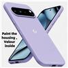 NONE Custodia Ufficiale in Silicone Liquido Colore Caramella per Google Pixel 11 10 9 8 7 6 A Pro XL Sottile con Supporto Ricarica Wireless e Protezione