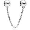 NONE Ciondoli a forma di stelle e luna placcati in argento, molto venduti, con catena di sicurezza, per braccialetti fai da te, collane e accessori per gioielli.