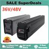 Aleaivy Batteria per E-Bike Pedelec 36V 48V, Pacco Batteria 15Ah 20Ah 25Ah Silver Fish Li-Ion per Motore Bici 1000W 800W 750W 500W 350W 250W con Caricabatterie e BMS