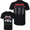 NONE Maglietta Metallica Master of Puppets 100% Cotone Uomo 2026 M72 Tour Y2k Rock Retro Hip-hop Oversize per Heavy Metal Streetwear