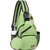 SUIKIHUM Borsa a tracolla convertibile con tasca portamonete, mini zaino a tracolla con jack per cuffie, Verde, Small, Casual