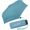United Colors of Benetton Benetton - Ombrello tascabile Ultra Mini Flat Dots, Wavy Stripes Riviera, 89 cm