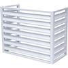 unmjgybc Copri condizionatore da Esterno Bianco Senza Couv Dim.100×50×70 (1.5P) - Copertura per Condizionatore Bidoni Spazzatura e Pompe Piscina - Resistente al Sole e alla Pioggia