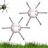 KIQAWEE 2 testine di taglio in filo di acciaio, 230 mm, universale, per tagliaerba a benzina, tagliaerba da giardino, testa di taglio, universale, ricambio per tosaerba (6 teste)