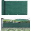 XUEDNGM Rete Ombreggiante per Balcone 80 x 280 cm HDPE Protection UV Opaque Résistant Aux Contre Vent Frangivisto Balcone Recinzione per Appartamenti, Giardino Esterno, Verde Scuro