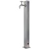 BEL FER Fontana da Giardino Esterno in Acciaio Inox, Modello 42/ARIQ, Completa di impianto e Rubinetto.