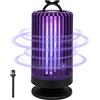 KUIRUNRX® Lampada Antizanzare UV LED Ricaricabile USB, Elettrico Ammazza Mosche per Interni ed Esterni, Viola