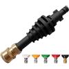 SGerste Worx WA4013 Lancia corta per adattatore asta di prolunga per Worx Car Washer Cleaning Tool Quick-Connect Rod Accessori
