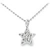 GocciAzzurra Jewels GocciAzzurra - Collana da Donna Starlike, Collana con Pendente a Stella con Pietre in Nanoceramica, Made in Italy, Protezione E-Coating, Color Argento