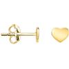 SOFIA MILANI - Orecchini da Donna in Argento 925 - Placcati in Oro - Orecchino a Perno a Cuore - E1192