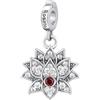 Rosato Charm Donna In Argento Con Simbolo Fiore | Collezione Storie - RZ015R